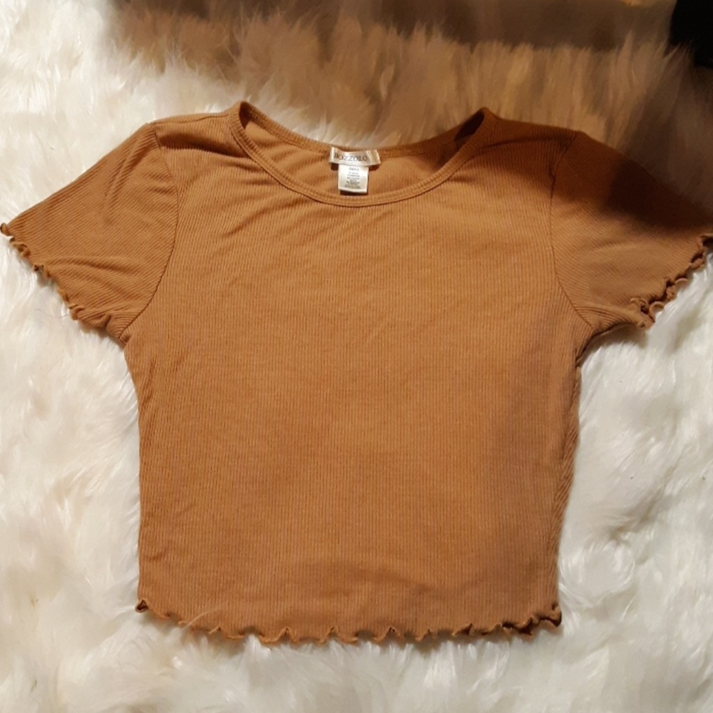 Burnt yellow crop top